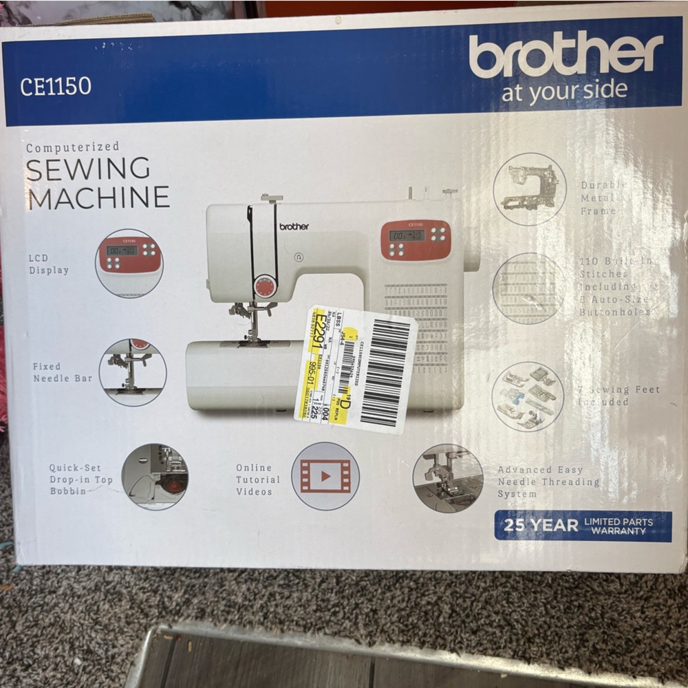 Brother Digital LCD Sewing Machine - White and Blue